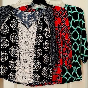 Crown & Ivy Blouse Lot - Size XS (Set of 3)